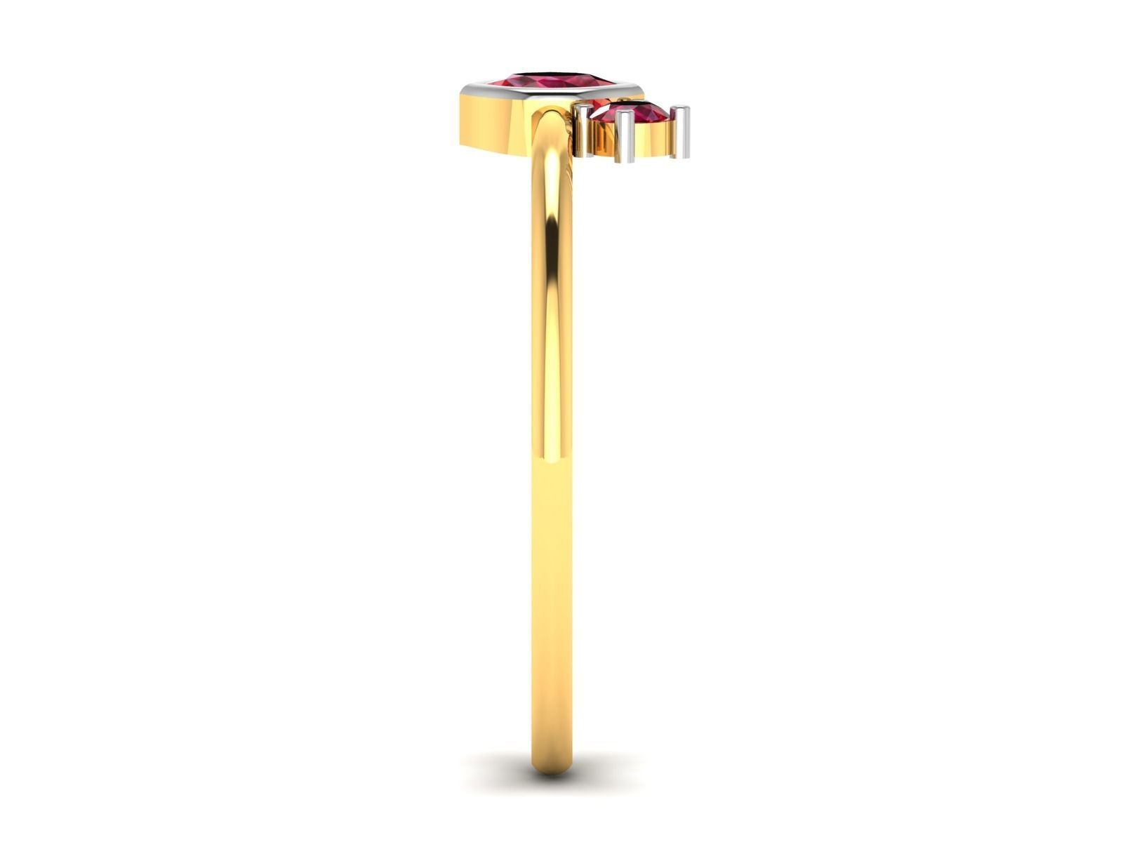 Women Diamond Ring 3dm render details 3D print model_6