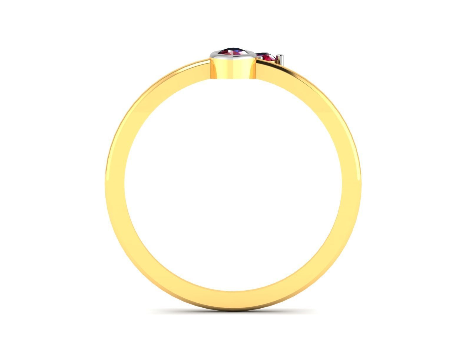 Women Diamond Ring 3dm render details 3D print model_4