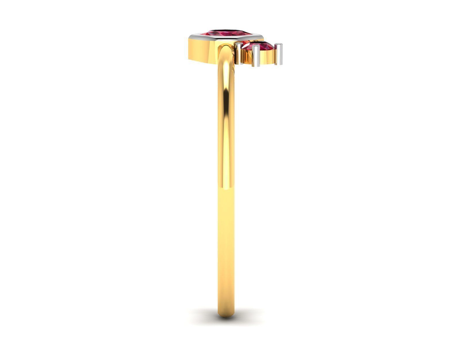 Women Diamond Ring 3dm render details 3D print model_5