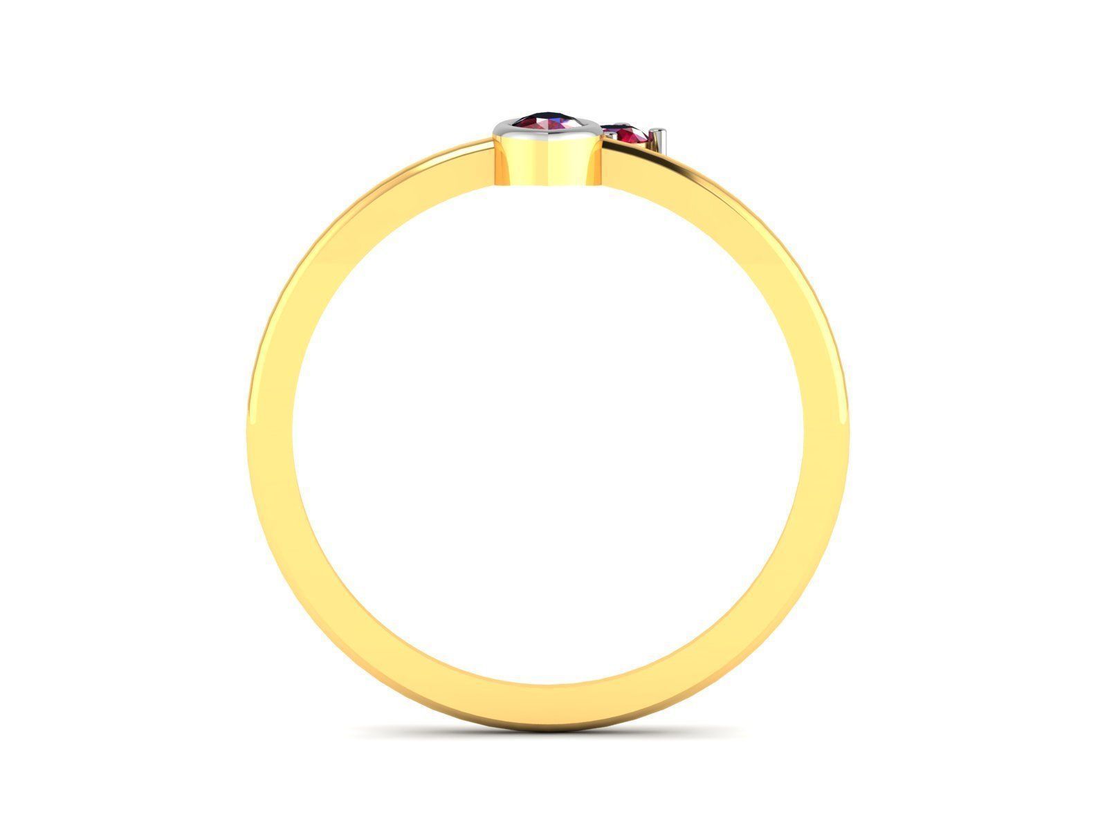 Women Diamond Ring 3dm render details 3D print model_3