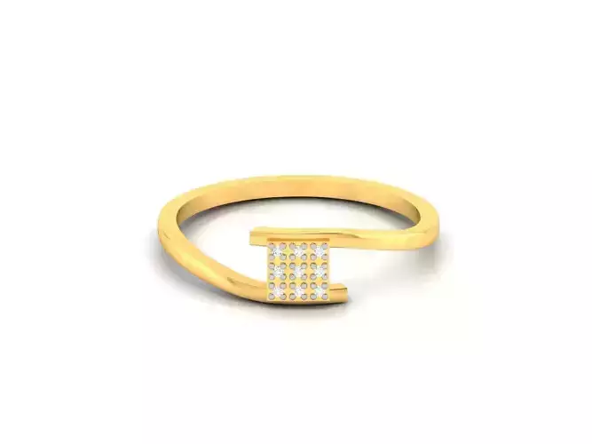 Women Diamond Ring 3dm render details