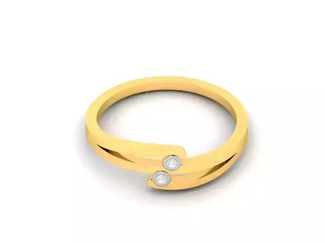 Women Diamond Ring 3dm render details