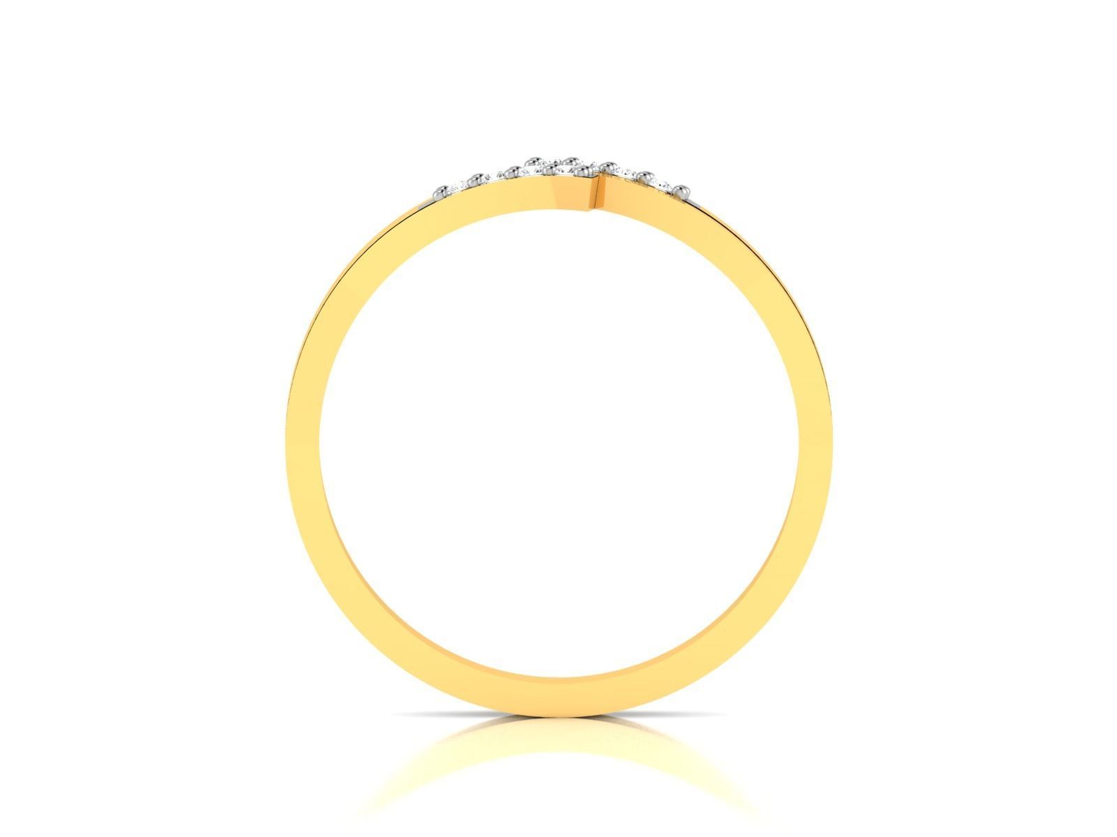 Women Diamond Ring 3dm render details 3D print model_4