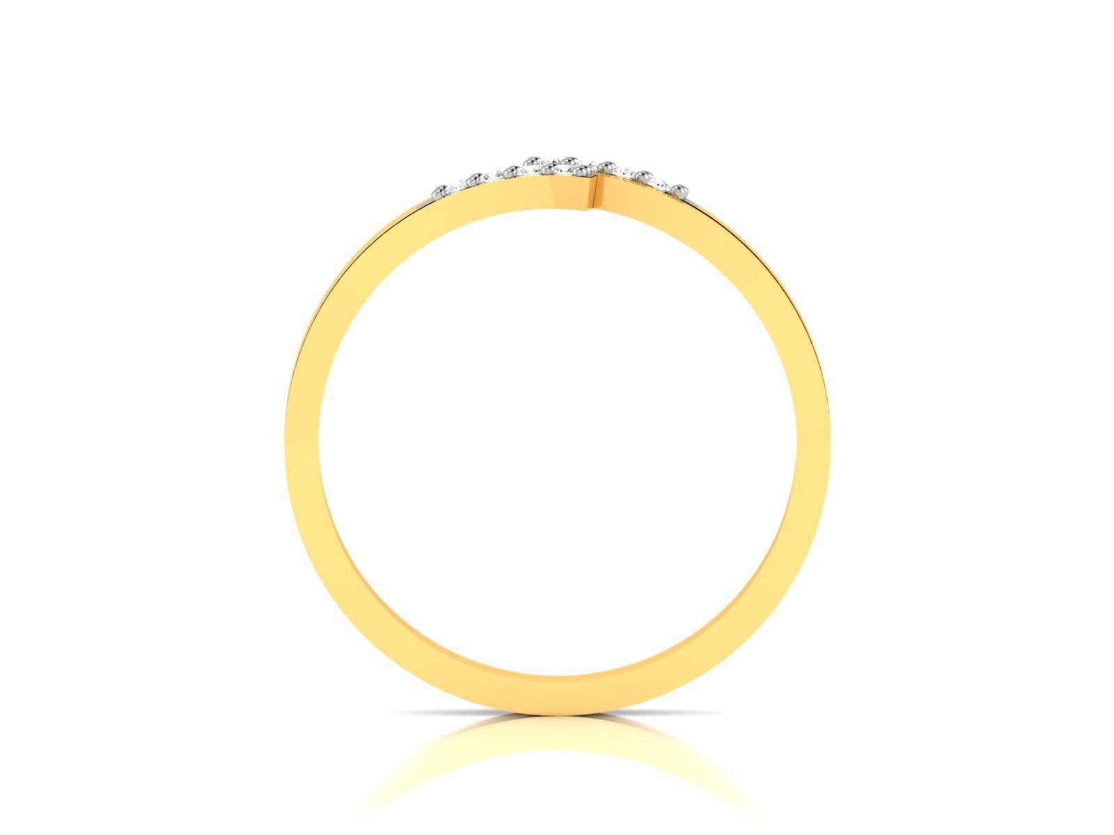 Women Diamond Ring 3dm render details 3D print model_3