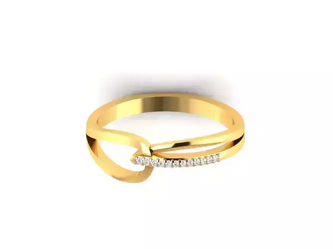 Women Diamond Ring 3dm render details