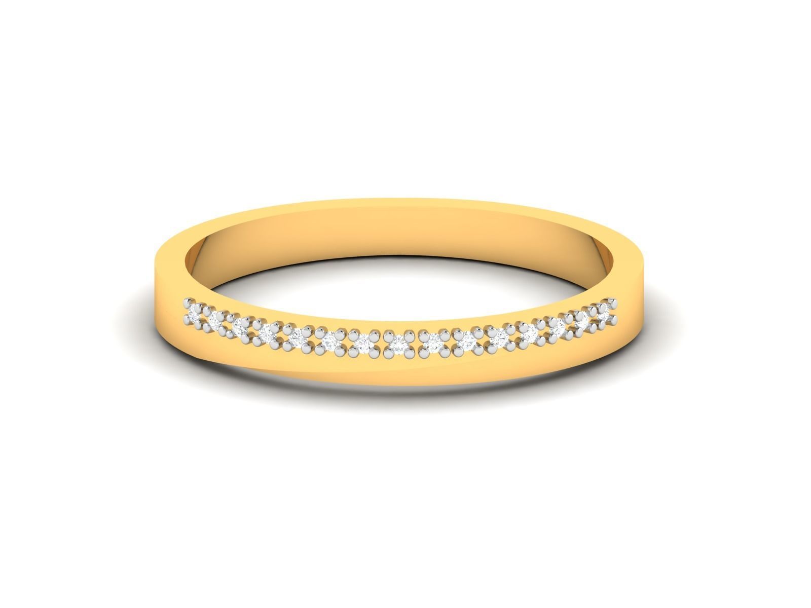 Women Diamond Ring 3dm render details 3D print model_7