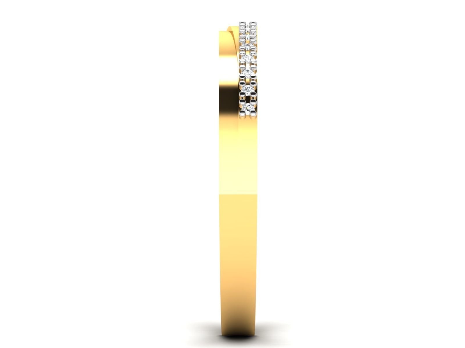 Women Diamond Ring 3dm render details 3D print model_5