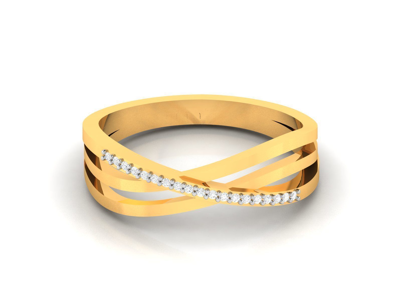 Women Diamond Ring 3dm render details 3D print model_5