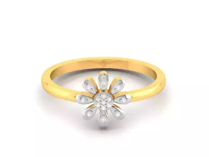Women Diamond Ring 3dm render details
