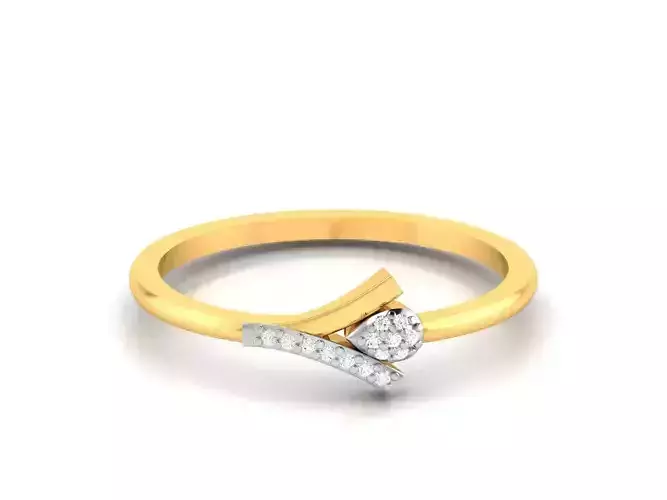 Women Diamond Ring 3dm render details