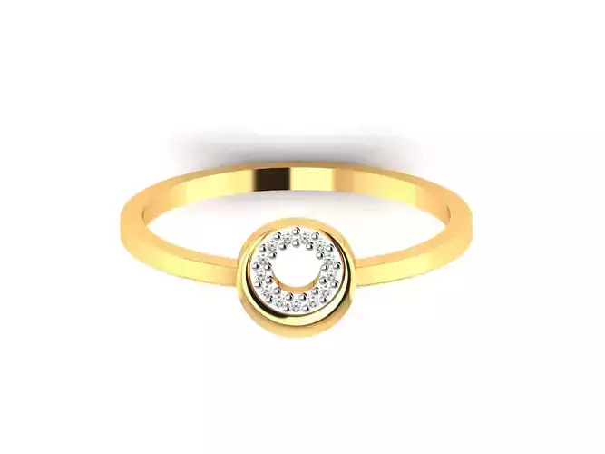 Women Diamond Ring 3dm render details