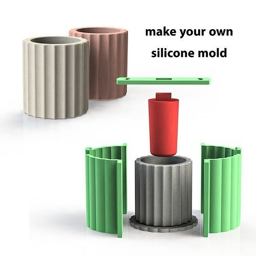 VASE FOR SILICONE MOLD 3D print model