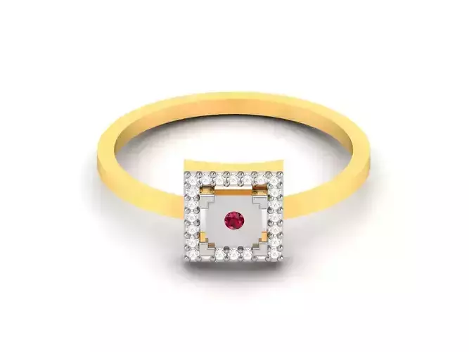 Women Diamond Ring 3dm render details