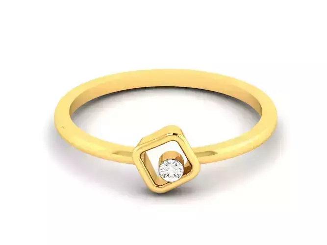 Women Diamond Ring 3dm render details