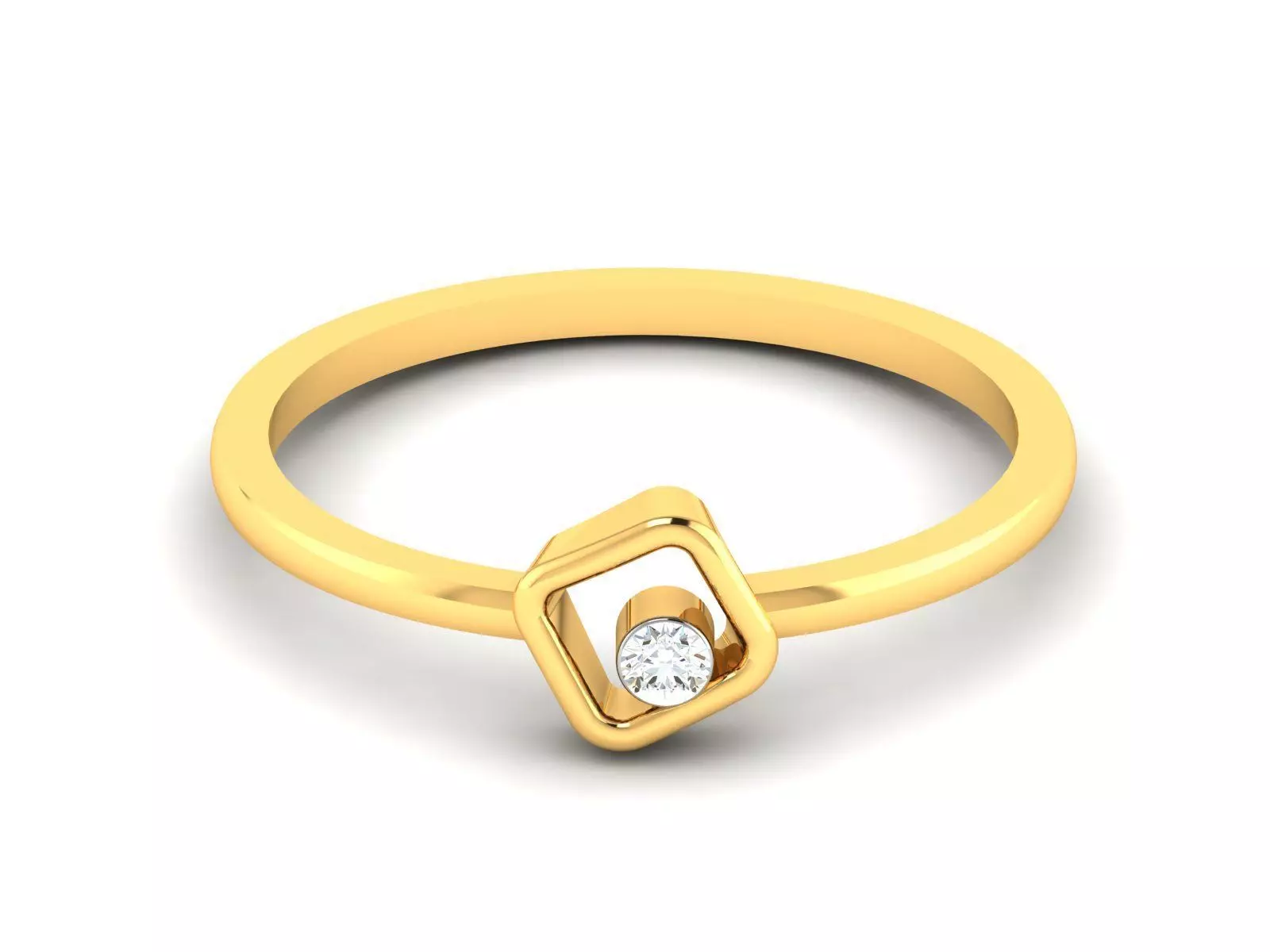 Women Diamond Ring 3dm render details 3D print model_0