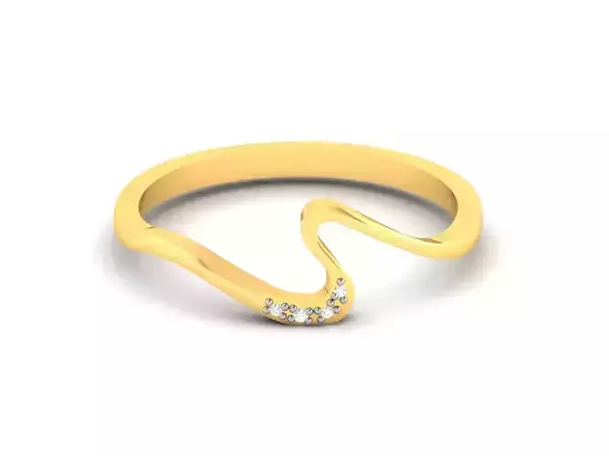 Women Diamond Ring 3dm render details