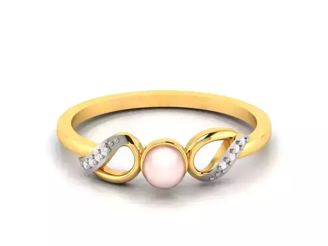 Women Diamond Ring 3dm render details