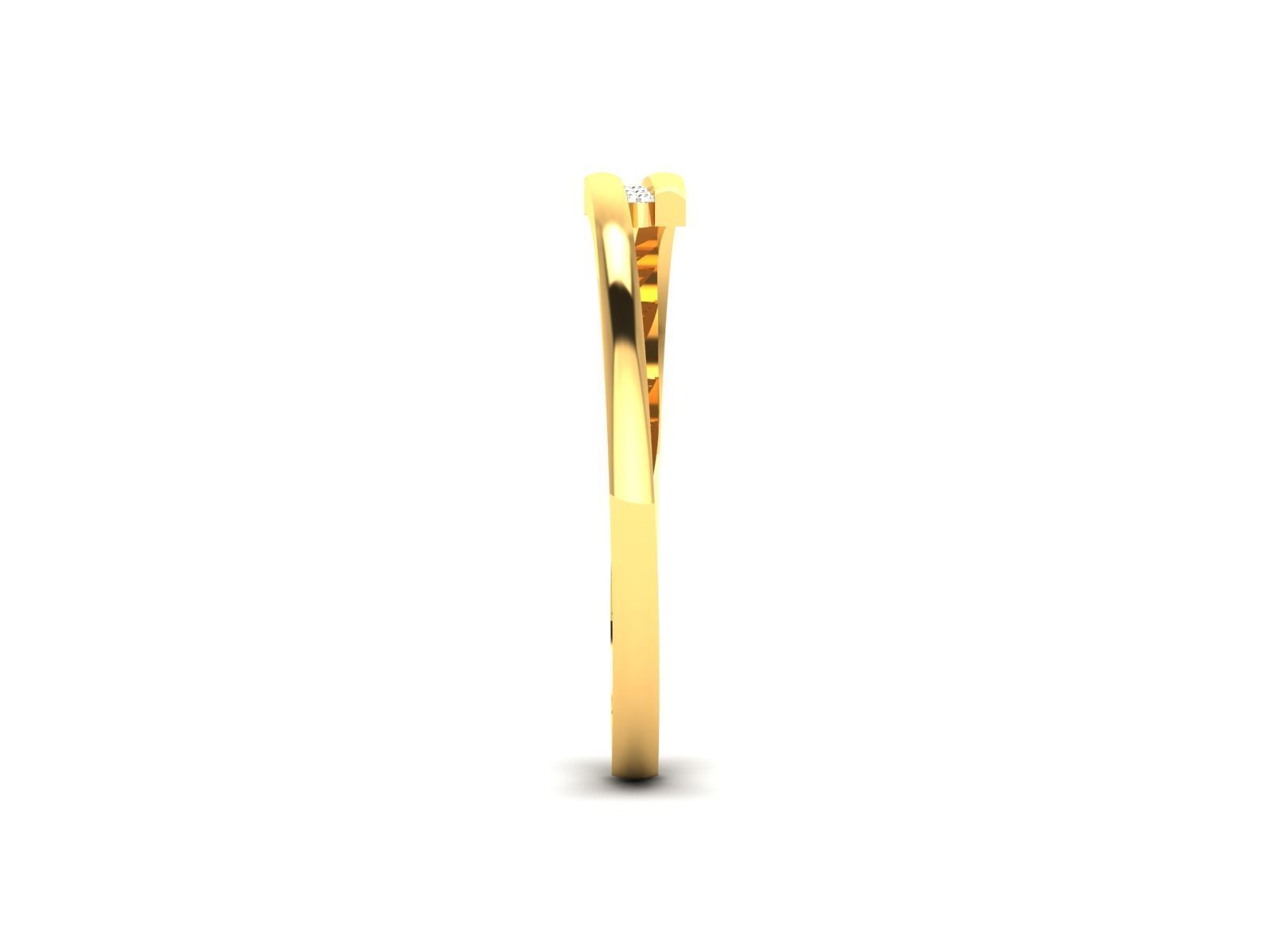 Women Diamond Ring 3dm render details 3D print model_5