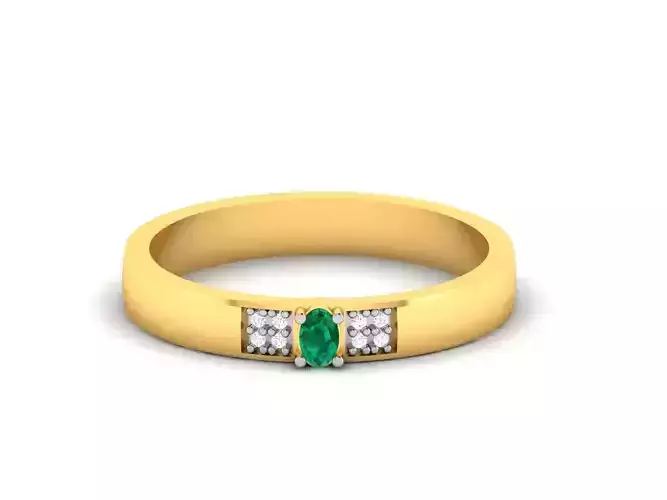 Women Diamond Ring 3dm render details