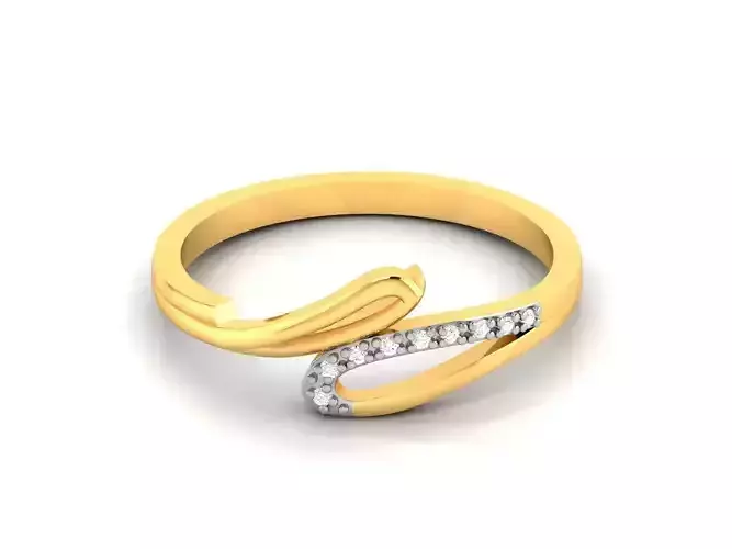 Women Diamond Ring 3dm render details