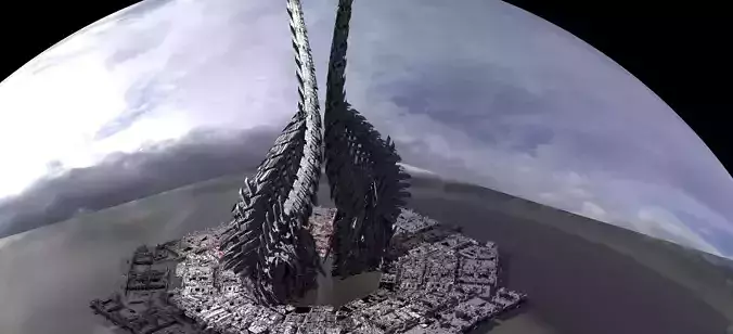 Necro Sci fi Dino Tower