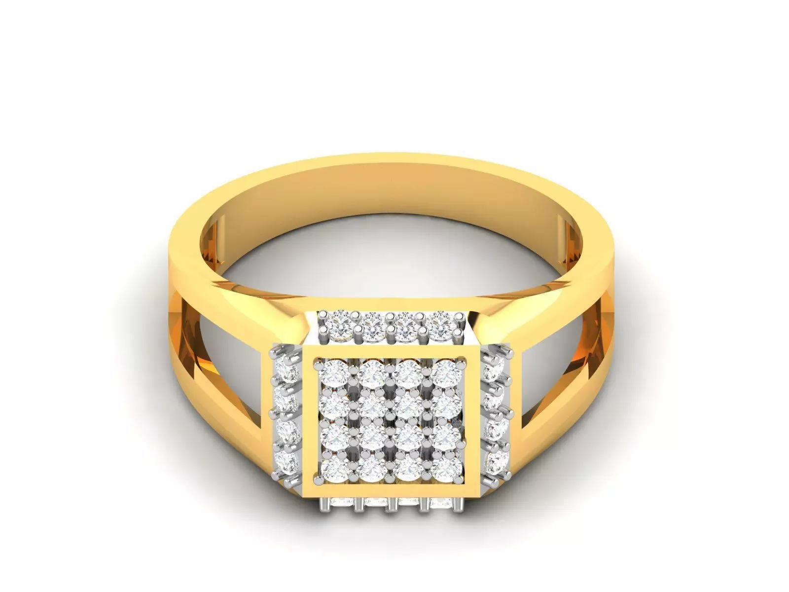 Women Diamond Ring 3dm render details 3D print model_0