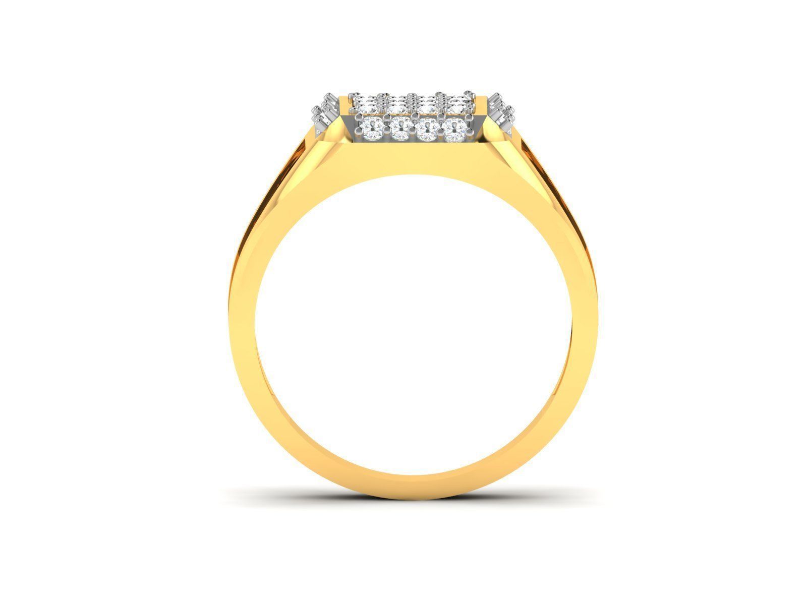 Women Diamond Ring 3dm render details 3D print model_3