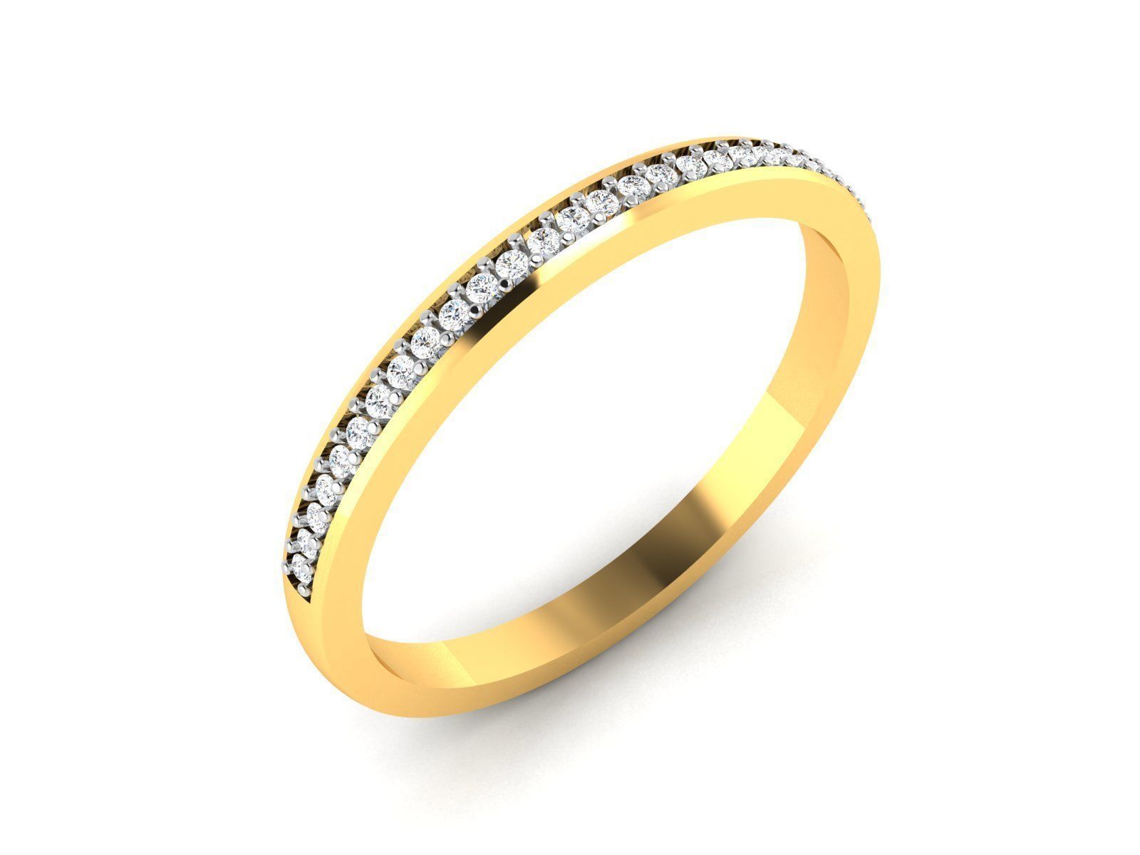 Women Diamond Ring 3dm render details 3D print model_3