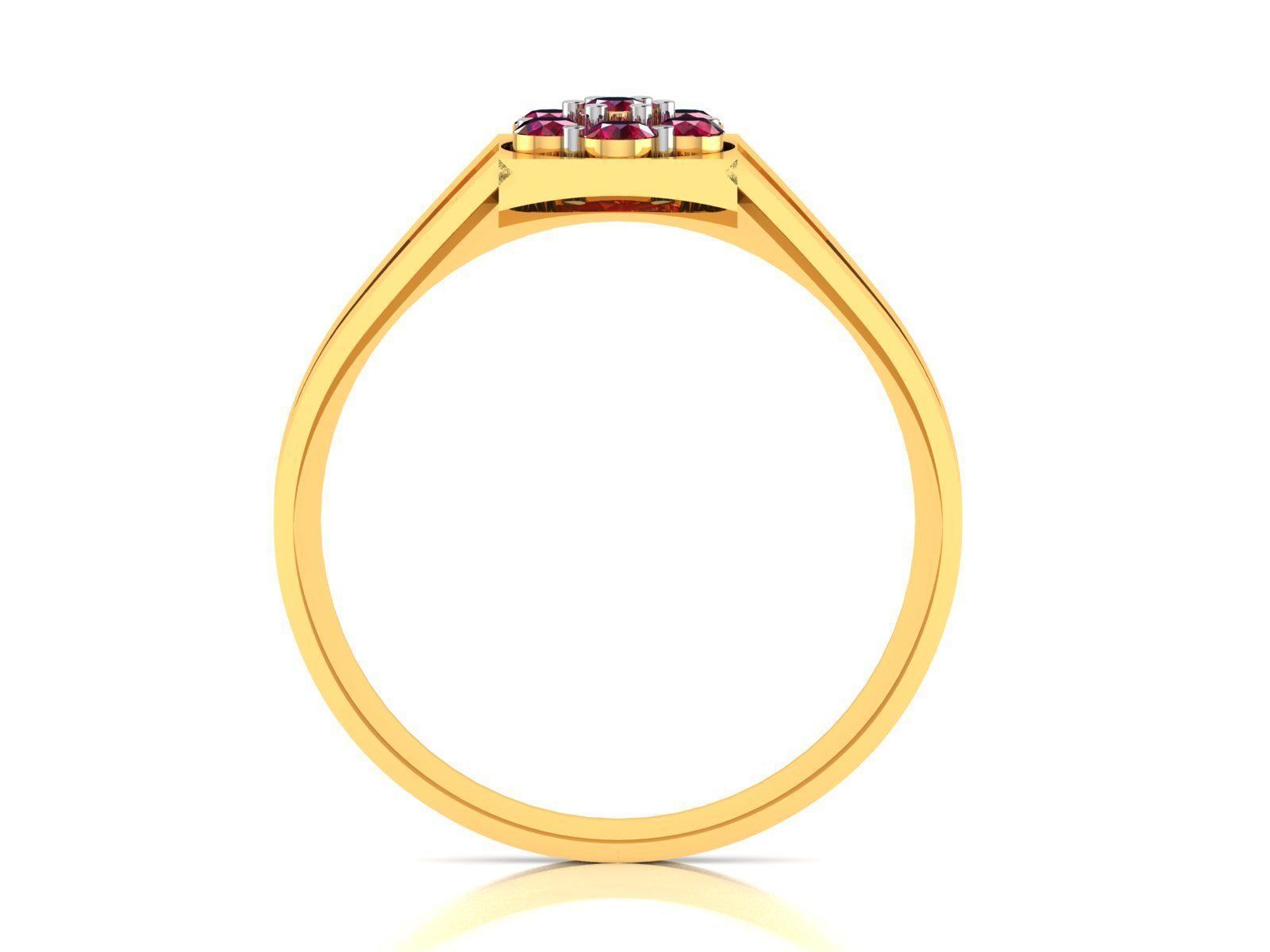 Women Diamond Ring 3dm render details 3D print model_2