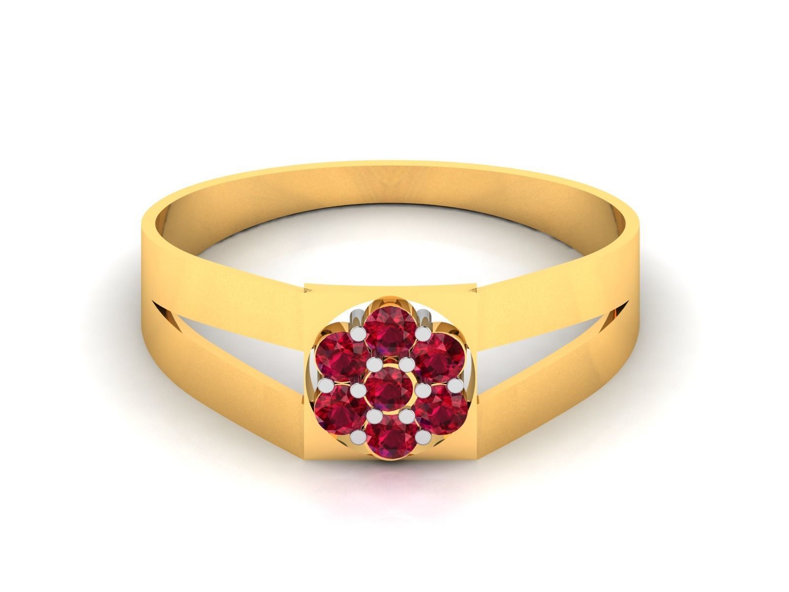 Women Diamond Ring 3dm render details 3D print model_6