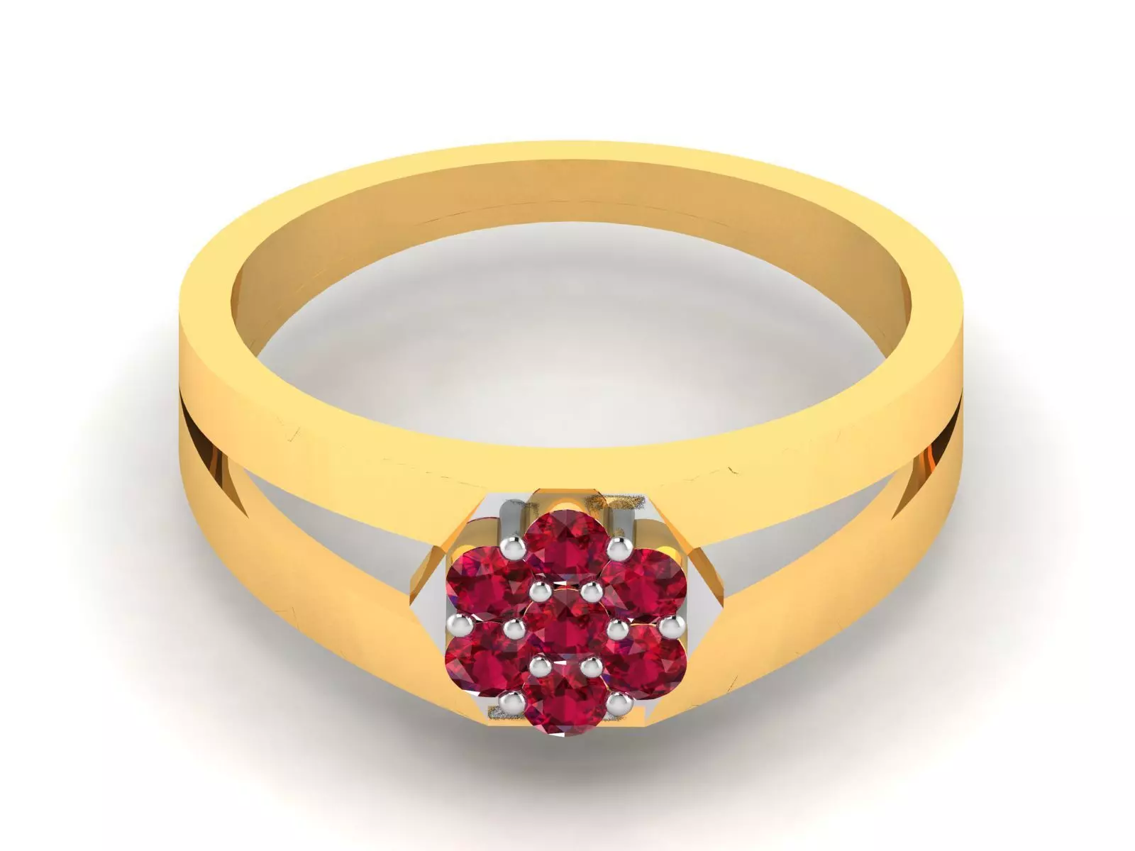 Women Diamond Ring 3dm render details 3D print model_0