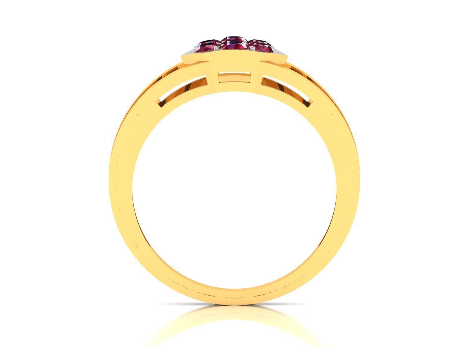 Women diamond ring 3dm stl render detail 3D print model_4