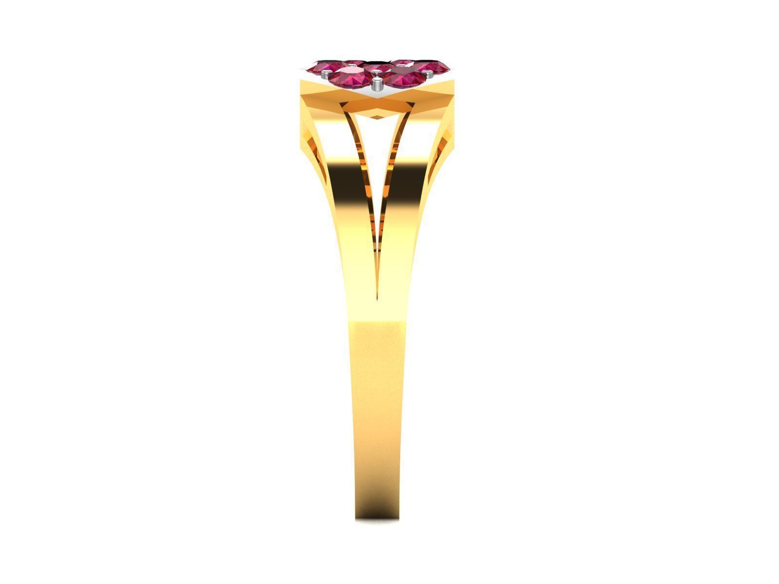 Women diamond ring 3dm stl render detail 3D print model_7