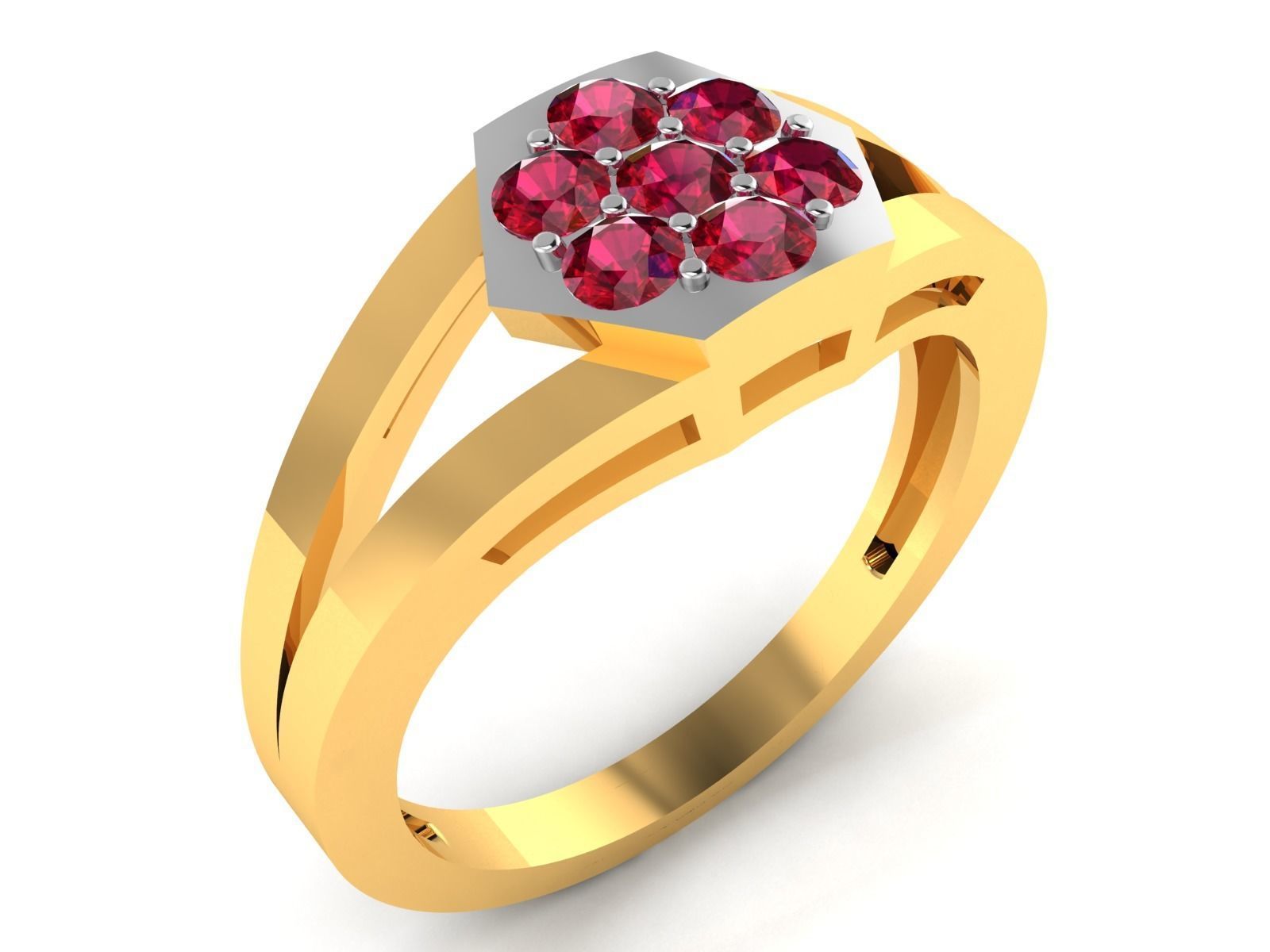 Women diamond ring 3dm stl render detail 3D print model_2