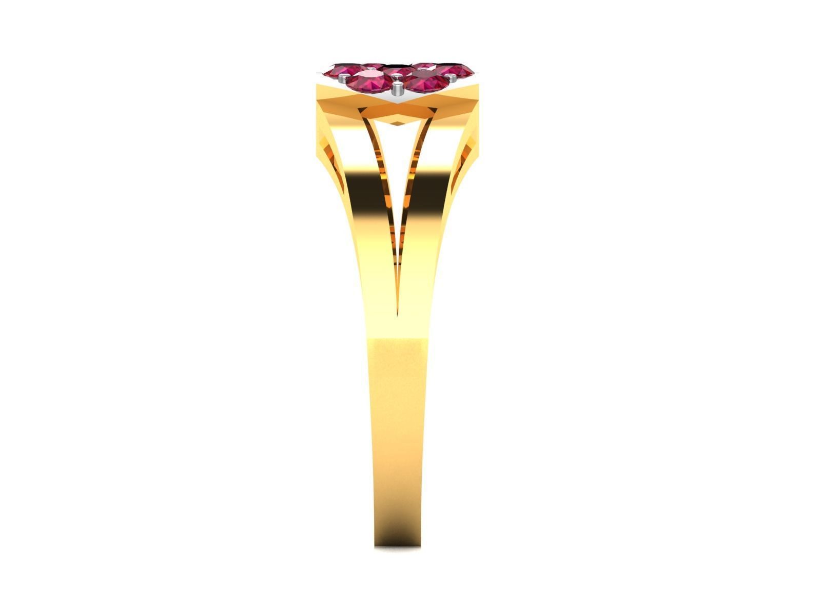 Women diamond ring 3dm stl render detail 3D print model_6