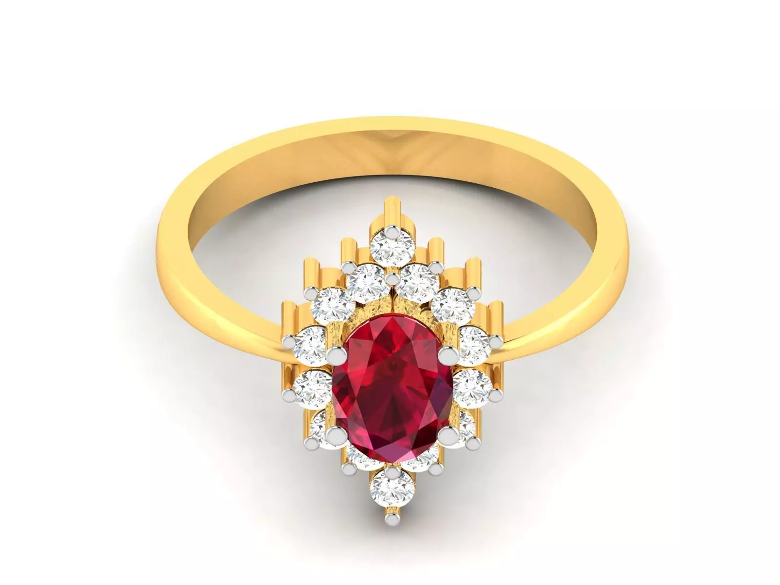 Women Diamond Ring 3dm render details 3D print model_0