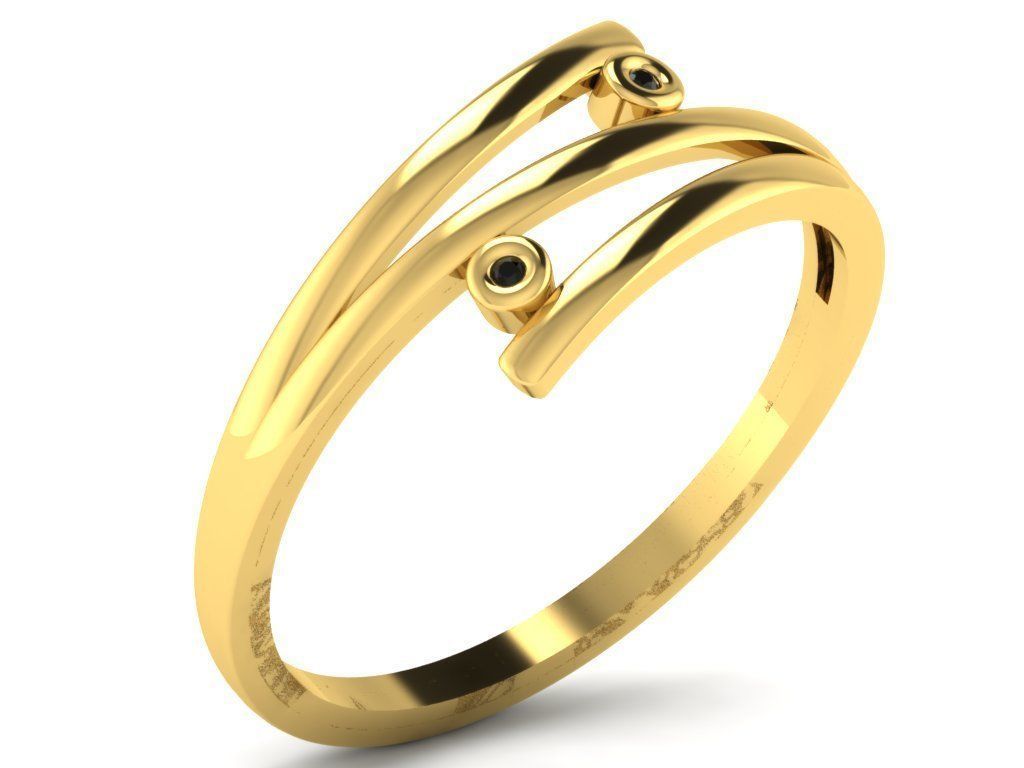 Women Diamond Ring 3dm render details 3D print model_8