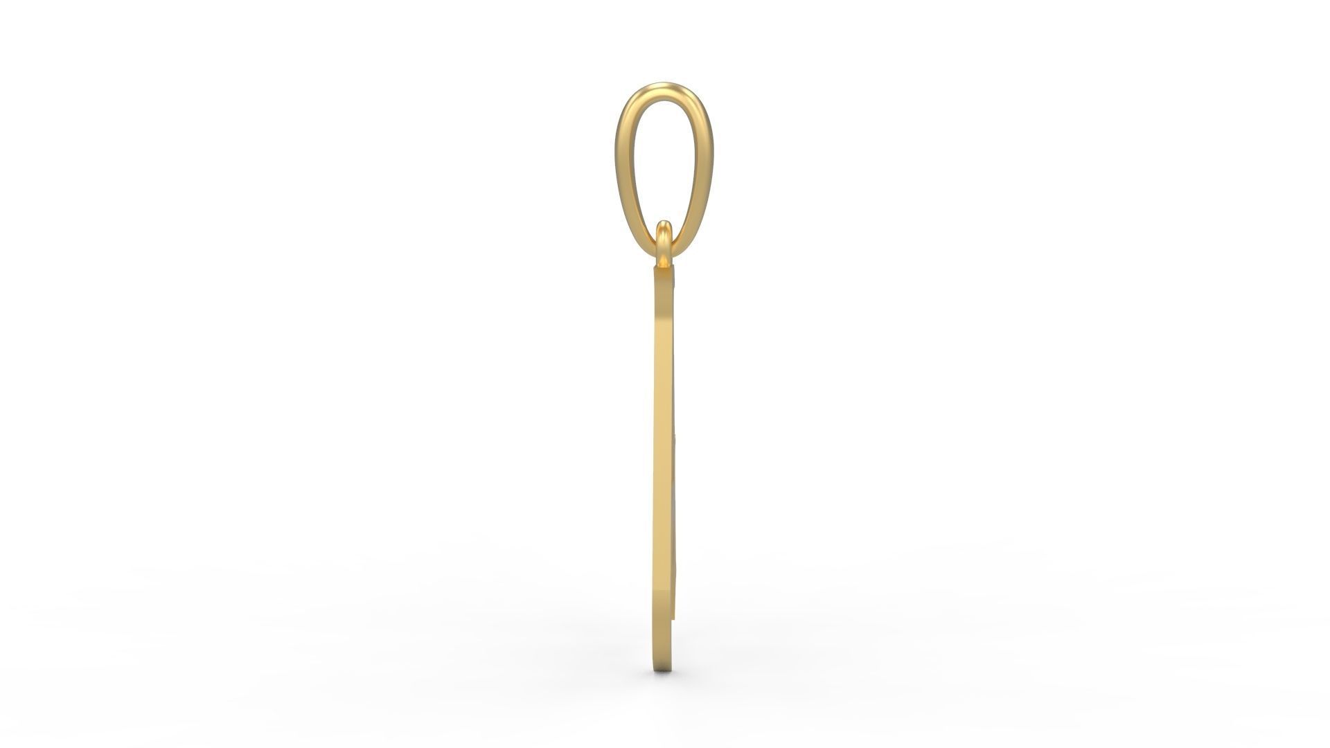 Initial Letters Pendant Oregon A 3D print model_2