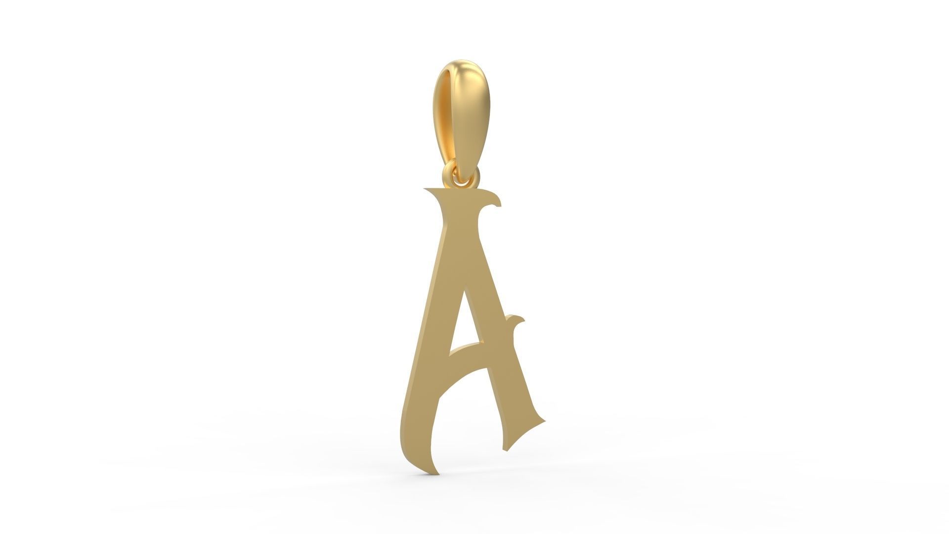 Initial Letters Pendant Oregon A 3D print model_3