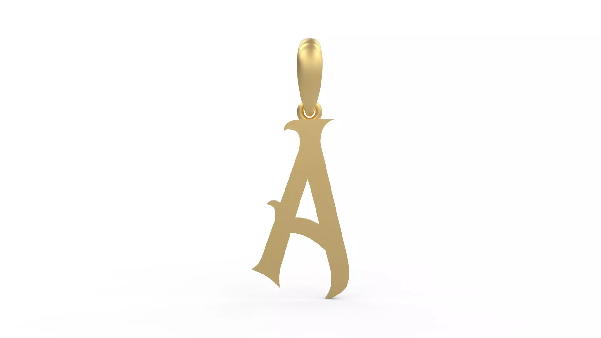 Initial Letters Pendant Oregon A 3D print model_0