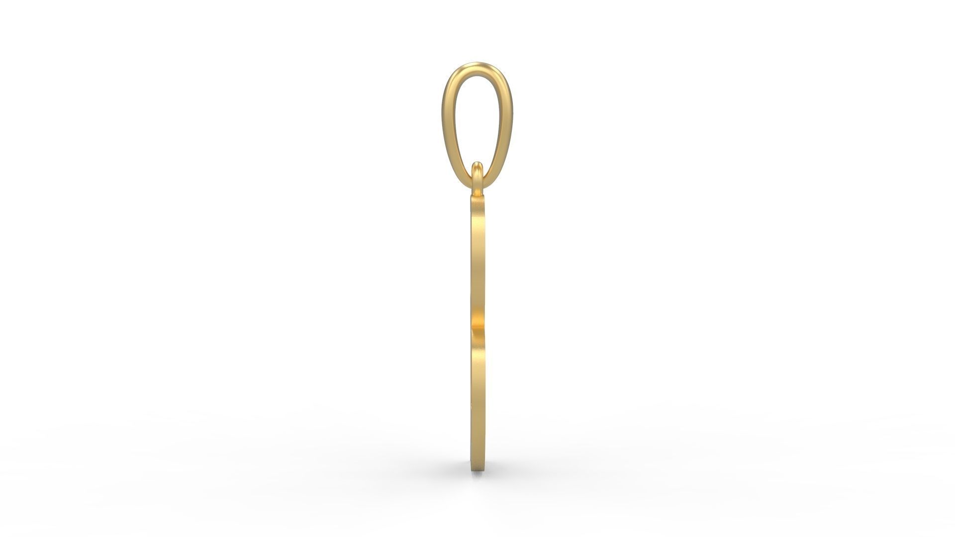 Initial Letters Pendant Oregon B 3D print model_2