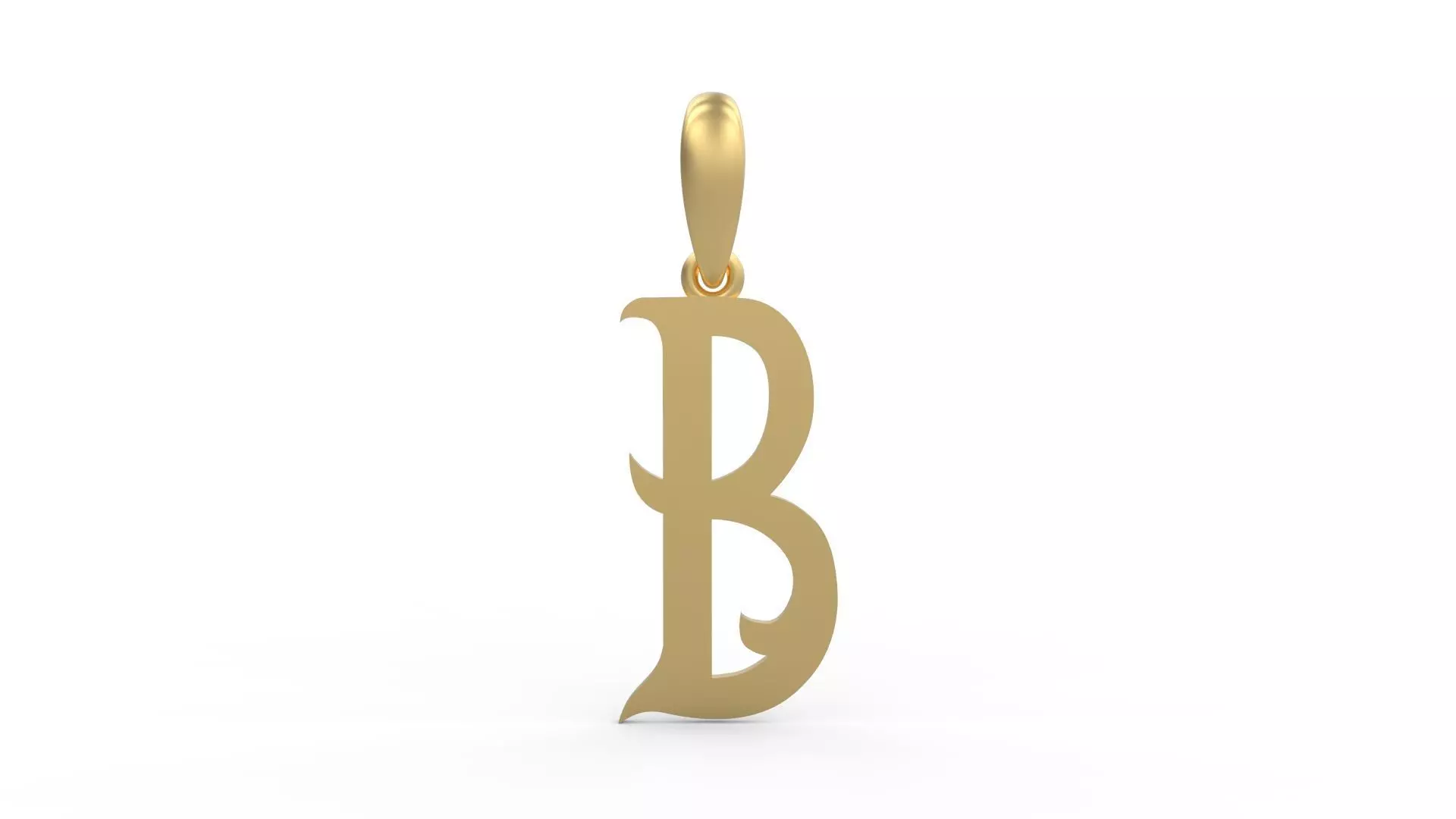 Initial Letters Pendant Oregon B 3D print model_0