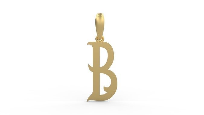 Initial Letters Pendant Oregon B 3D print model