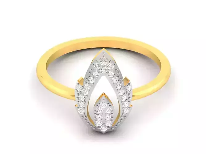 Women Diamond Ring 3dm render details