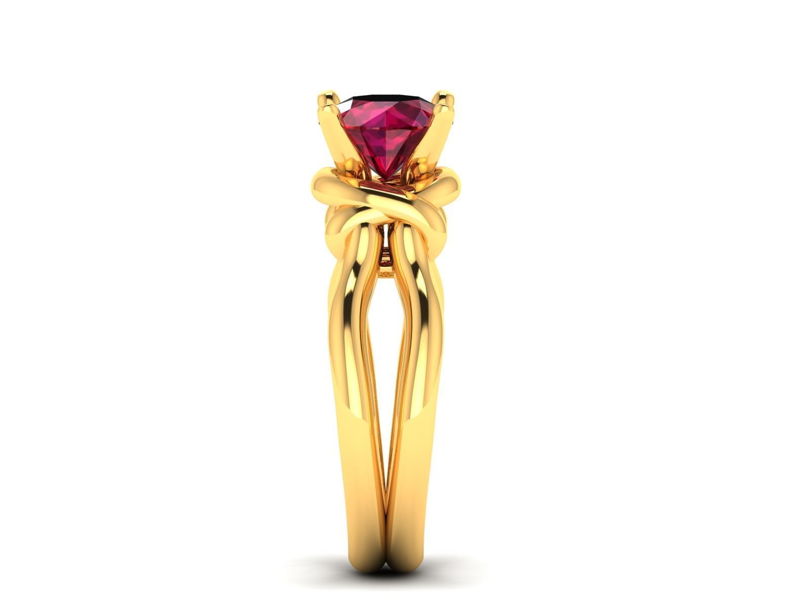 Women Diamond Ring 3dm render details 3D print model_5