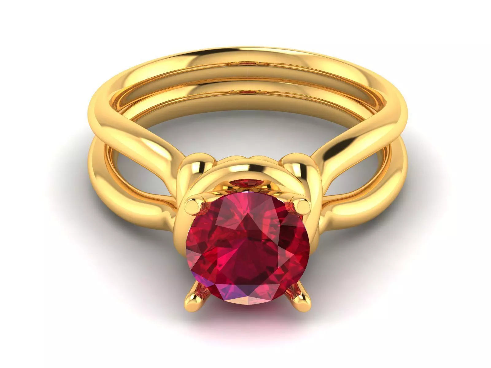 Women Diamond Ring 3dm render details 3D print model_0