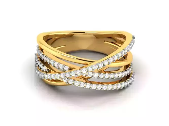 Women Diamond Ring 3dm render details