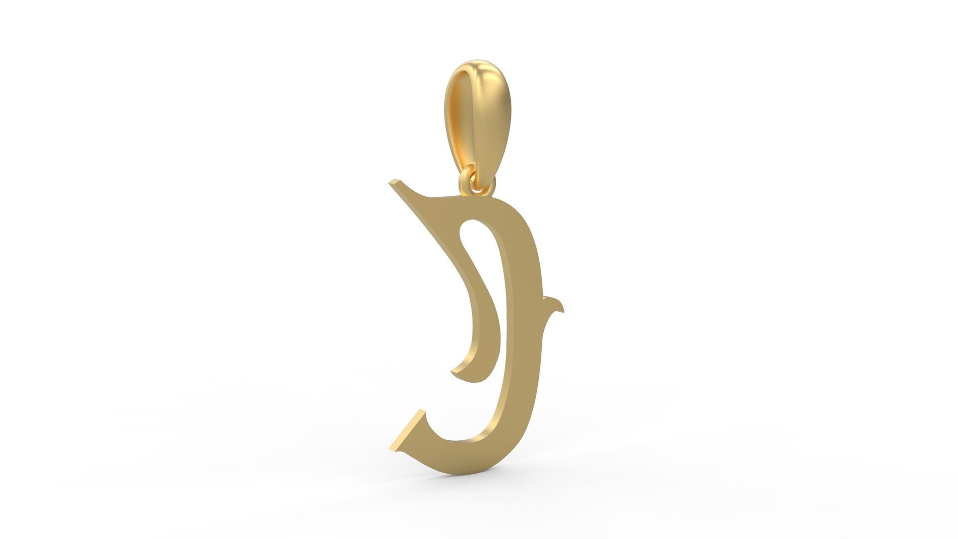 Initial Letters Pendant Oregon C 3D print model_3