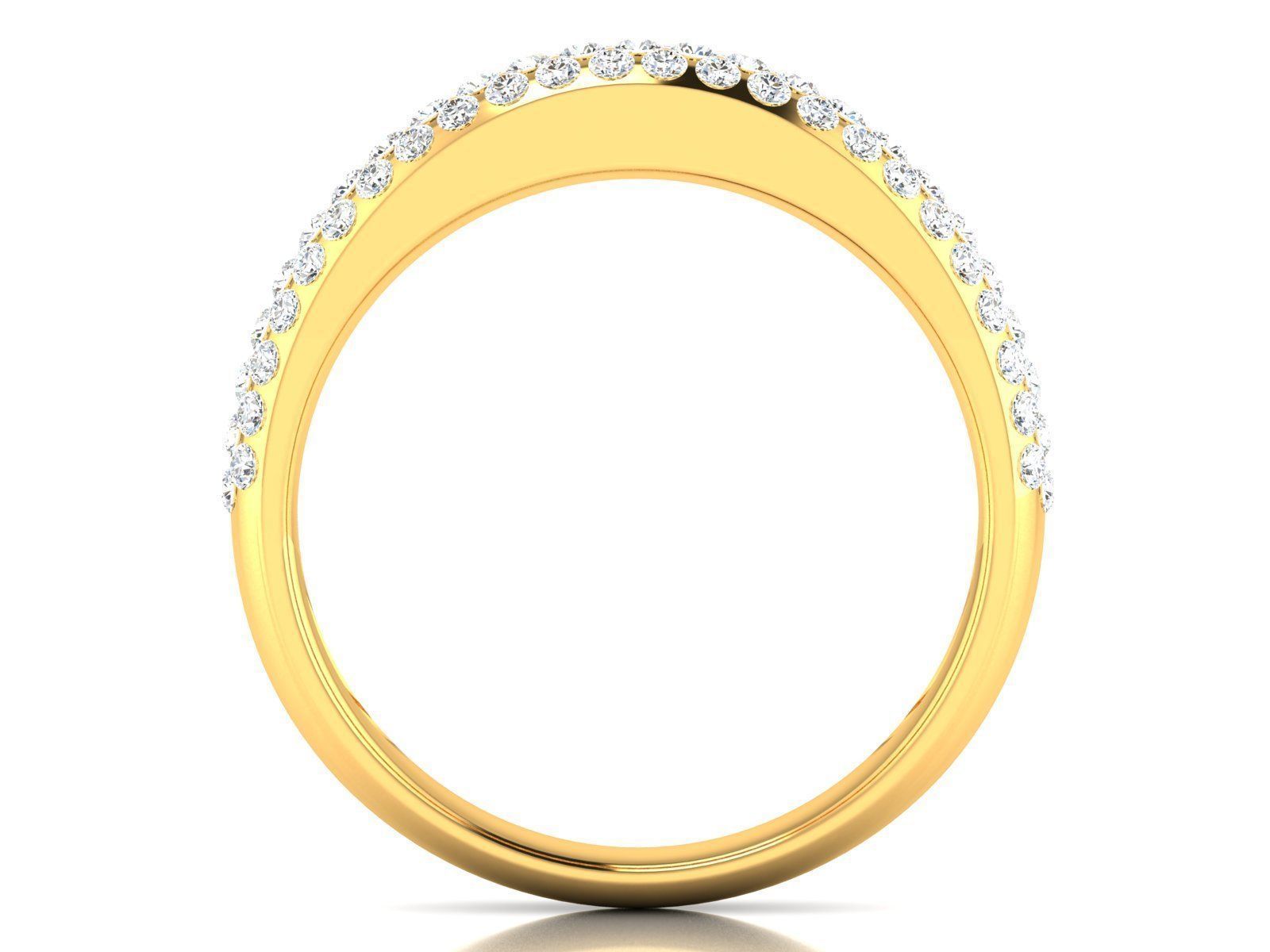 Women Diamond Ring 3dm render details 3D print model_3