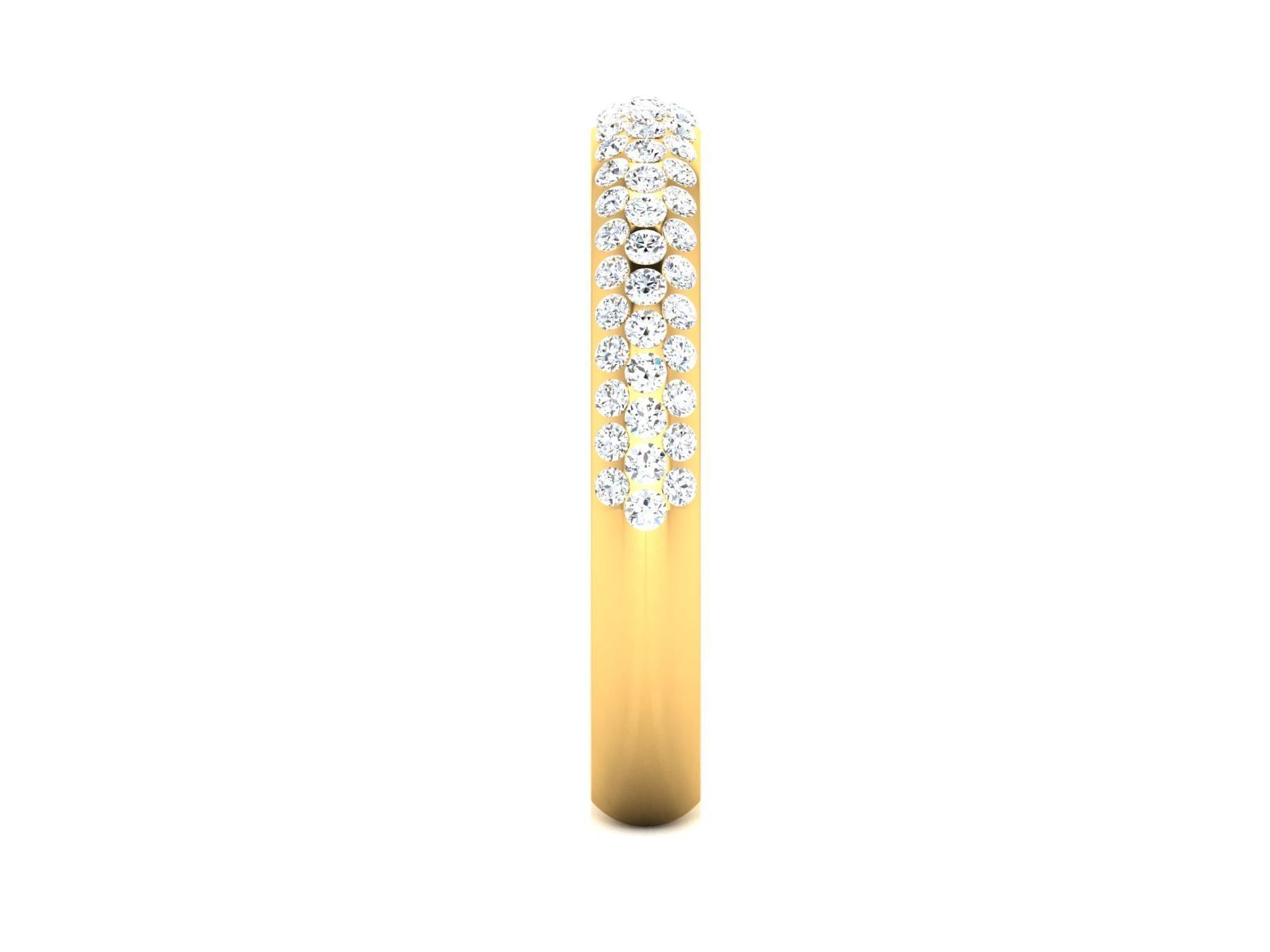 Women Diamond Ring 3dm render details 3D print model_7